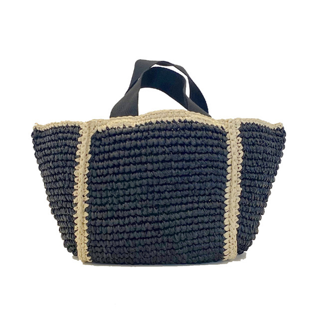 マルニ Marni ダブルハンドルかごバッグ ラフィアエフェクト