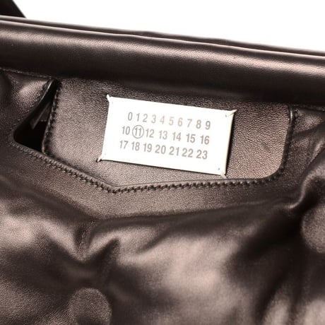 メゾン マルジェラ Maison Margiela Glam Slam ミディアム ショルダーバッグ ラムレザー ブラック レディースメンズ 正規取扱