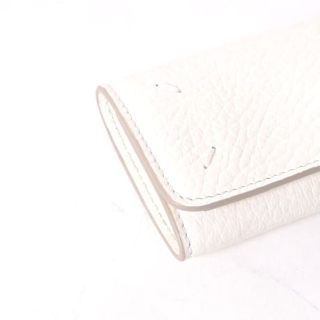 メゾン マルジェラ Maison Margiela 三つ折りミニ財布 牛革 ホワイト