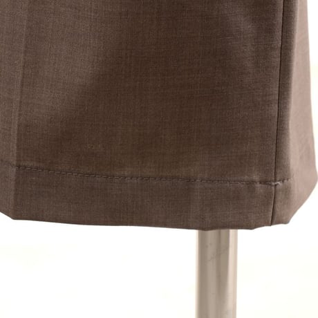 ブルネロクチネリ Brunello Cucinelli ウエストゴムストレートパンツ トロピカルウール ブラウン