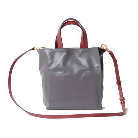 マルニ Marni MUSEO ミュゼオバッグ レザー ブラックグレー