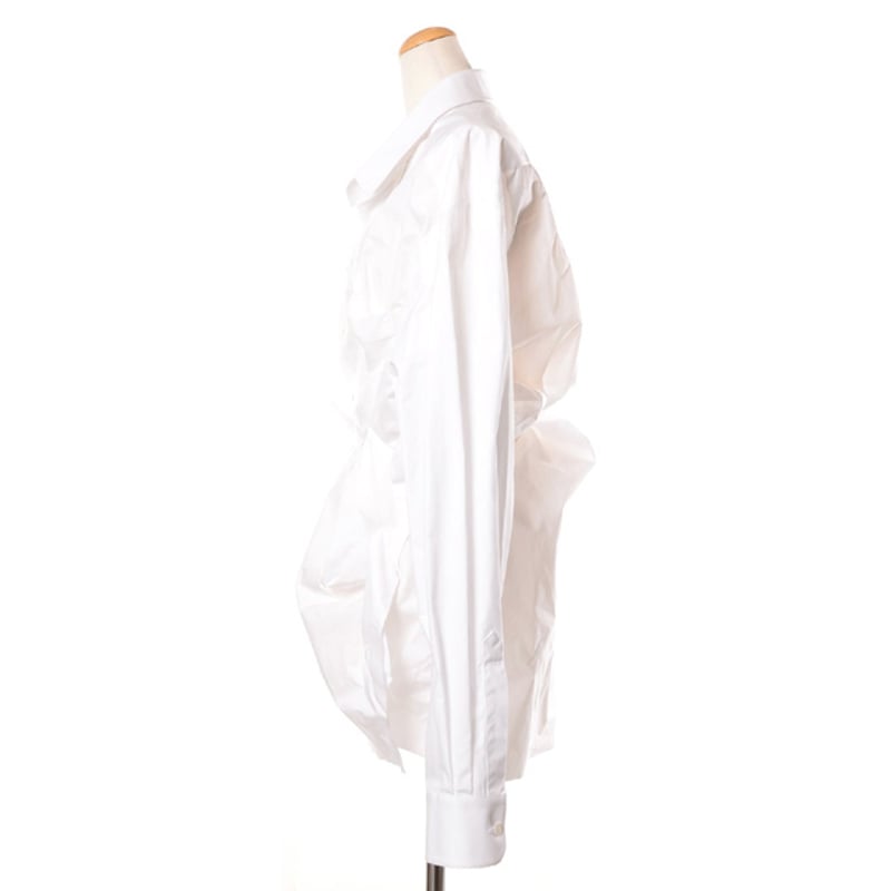 メゾン マルジェラ Maison Margiela ドレープシャツ コットン ホワイト 