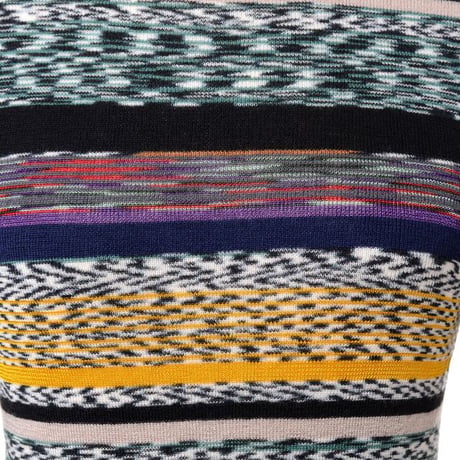 ミッソーニ Missoni ハイネック長袖セーター 羊毛など ブラックミックス