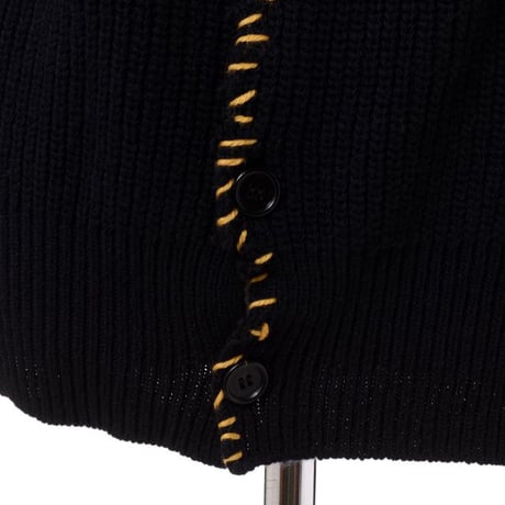 マルニ Marni カットオフＶネックカーディガン ウール ブラック
