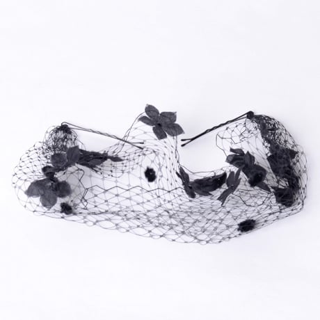 ジョアンナブライトバート Johanna BraitBart チュール使いのヘッドアクセ ミックス ブラック