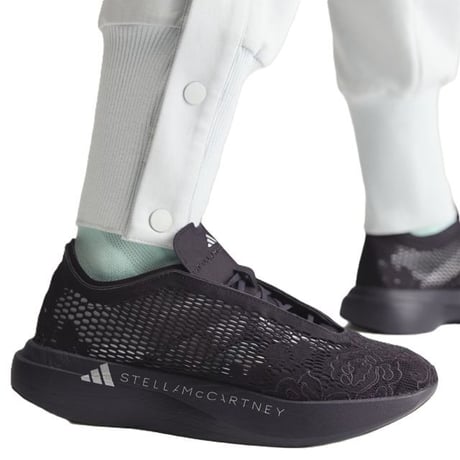 ステラマッカートニー stella mccartney アディダス adidas レースメッシュ上げ底スニーカー 合成繊維 ブラック 正規取扱