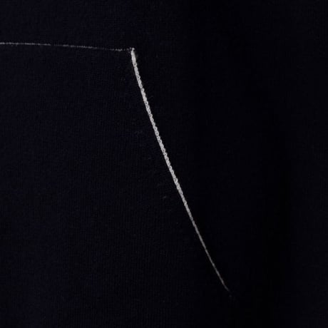 ルシアンペラフィネ Lucien Pellat Finet リバーシブルスカルインターシャフードセーター カシミヤ ブラックホワイト
