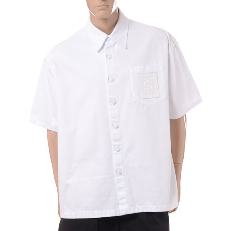 ラフシモンズ RAF SIMONS Oversized short sleeved denim