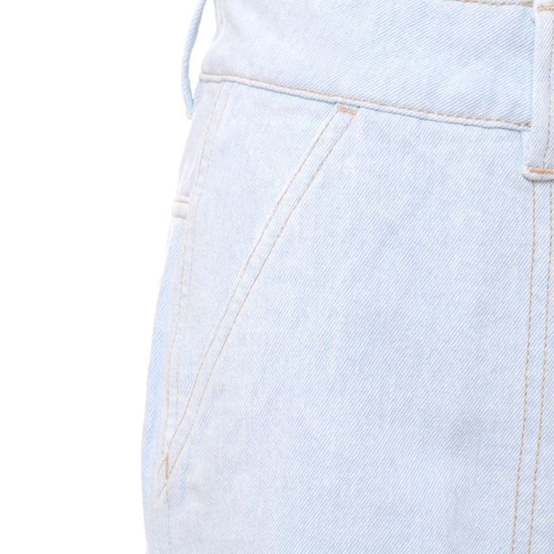 ルメール LEMAIRE ワイドジーンズ コットン スカイブルー ルメール LEMAIRE ワイドジーンズ コットン スカイブルー