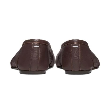 メゾン マルジェラ Maison Margiela タビバレリーナシューズ レザー ブラウン 正規取扱