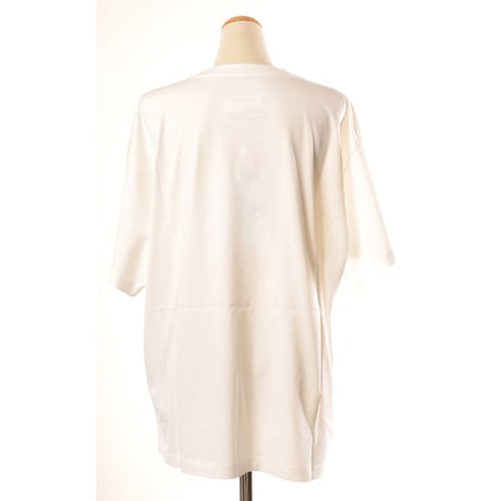 MM6 MAISON MARGIELA エムエムシックス アルティザナルロゴTシャツ 半袖 コットン ホワイト ユニセックス メンズ レディース 正規取扱