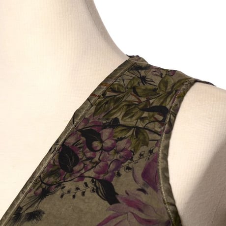 インポートブランド import brand プルマナック PLOUMANAC'H ノースリブラウス コットン 花柄オリーブ