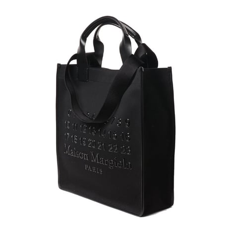 メゾン マルジェラ Maison Margiela Cabasショッピングバッグバーティカル コットンポリエステル ブラック 正規取扱