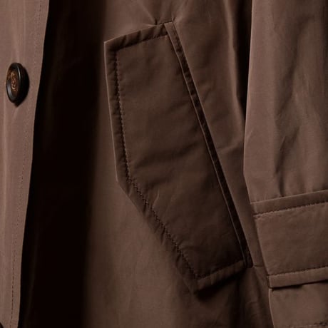 ブルネロクチネリ Brunello Cucinelli ロング丈トレンチコート シルクコットン カカオ