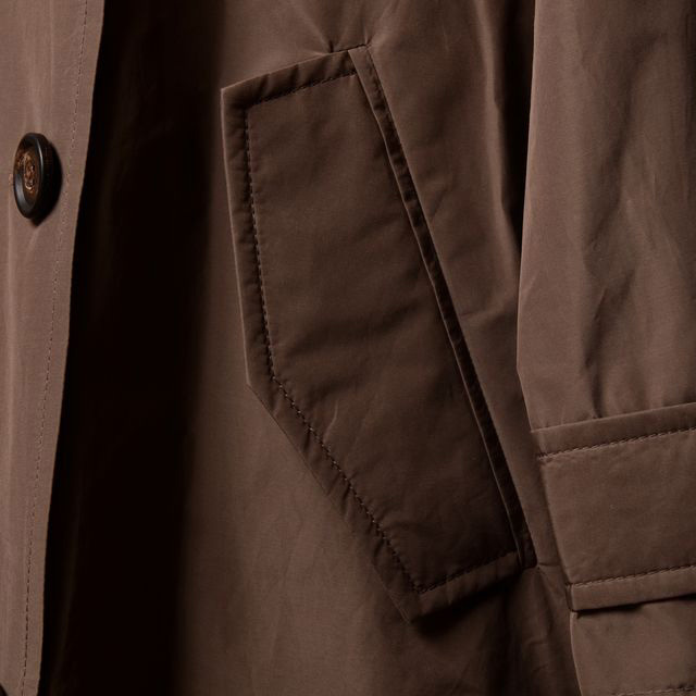 ブルネロクチネリ Brunello Cucinelli ロング丈トレンチコート シルク