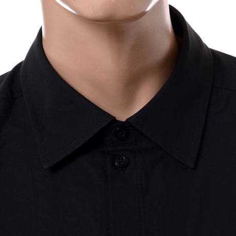 ラフシモンズ RAF SIMONS フレッドペリー FRED PERRY バックパッチオーバーサイズドシャツ コットン ブラック