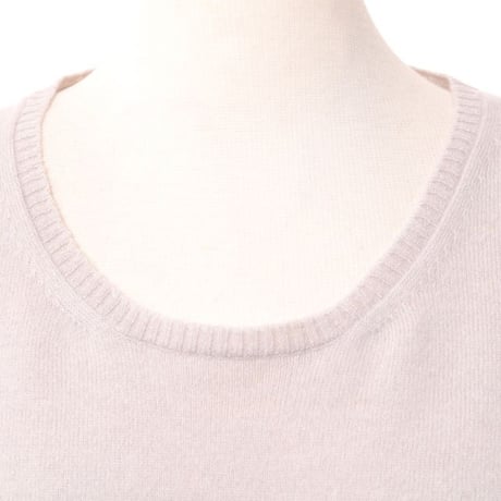 インポートブランド import brand 半袖ニットセーター ウールカシミア ミルクティ