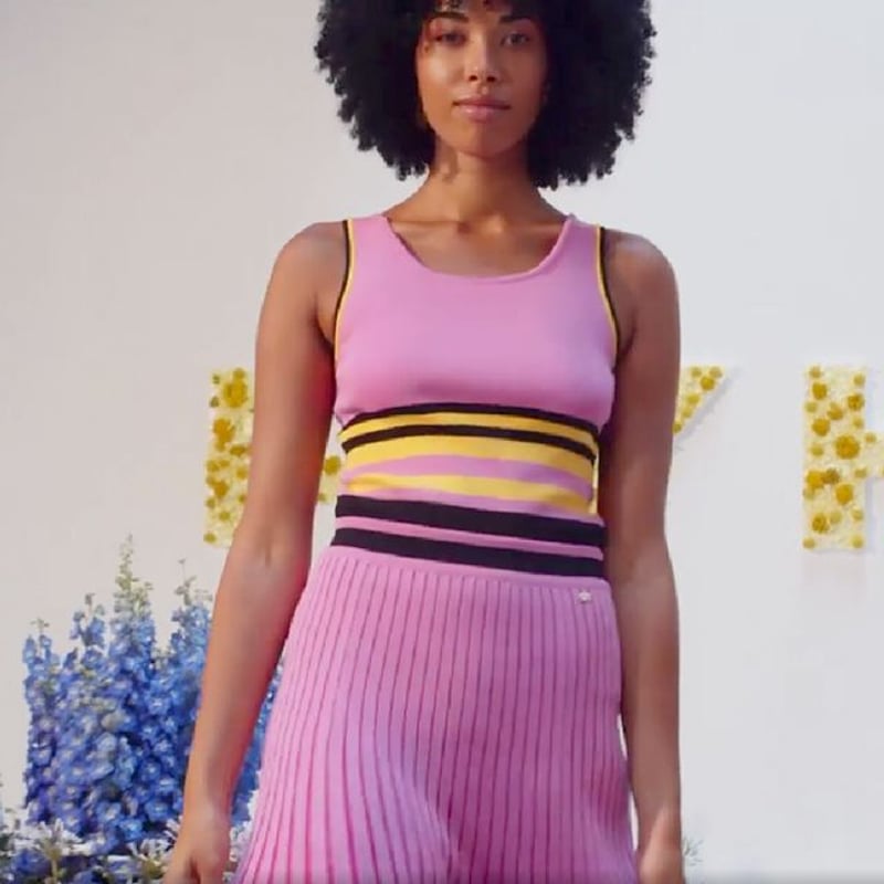 ソニアリキエル SONIA RYKIEL フレアーニットスカート リブ ソニアリキエル SONIA RYKIEL フレアーニットスカート リブ