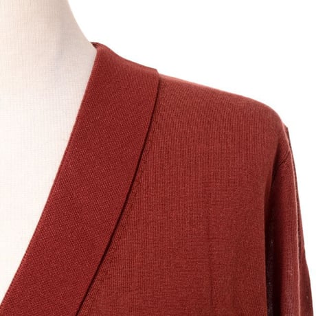 プロエンザスクーラー Proenza Schouler Vネックカーディガン シルクカシミア バーガンディ