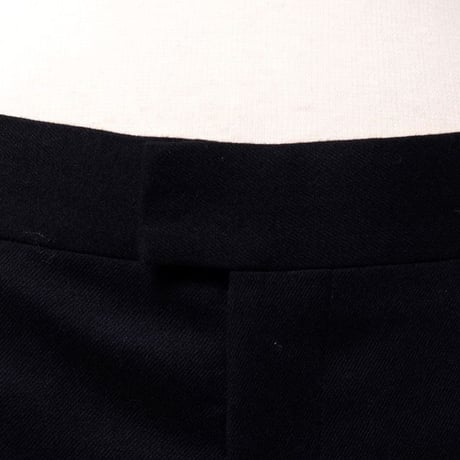 スタジオヨコ Studio yoCo 美脚シルエットくるぶし丈パンツ ウールストレッチ ブラック