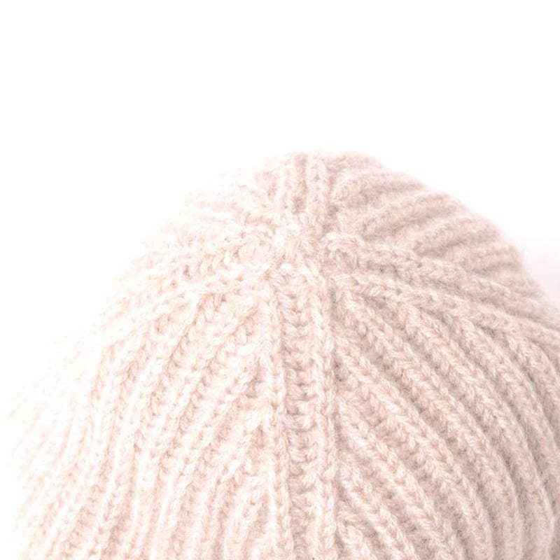 クイーンアンドベル queene and belle ペイントニット帽 カシミア