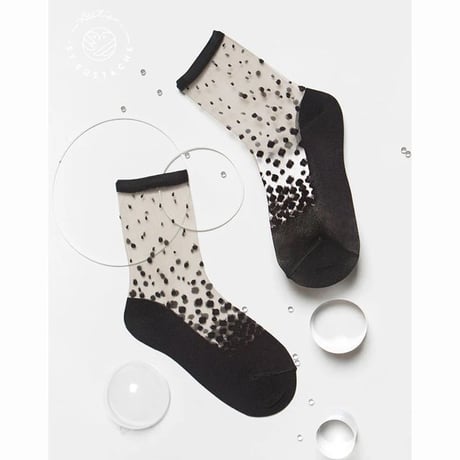 アトリエサンウスタッシュ Atelier ST EUSTACHE 中目黒ソックス ナイロン ブラック