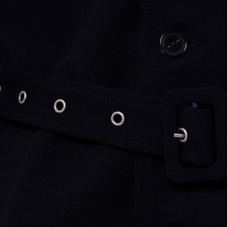 ラフシモンズ RAF SIMONS スリムフィットトレンチコート ウール ダークネイビー