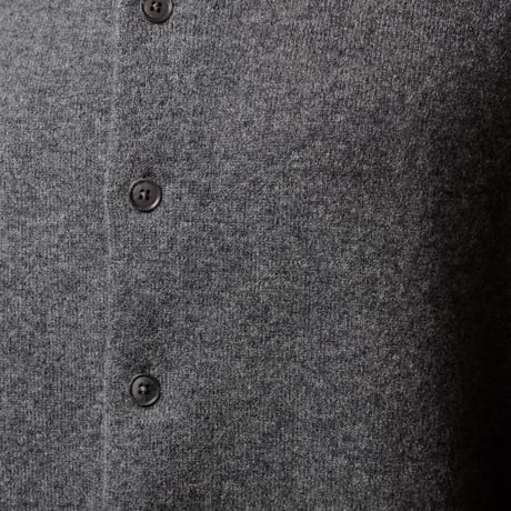 エクストリームカシミヤ extreme cashmere x n436 luca丸襟厚手カーディガン カシミアなど グレー
