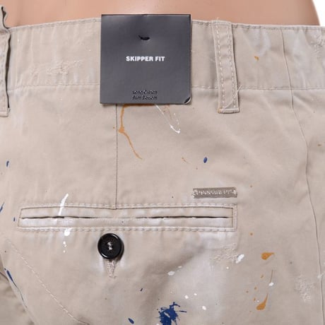 ディースクエアード Dsquared2 スキッパーフィット コットン ベージュ