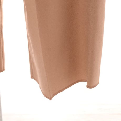アニオナ AGNONA タック入りパンツ カシミヤウール キャメル