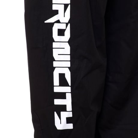 ラフシモンズ RAF SIMONS シャツウィズフッドアンドプリントオンスリーブ・シャツ コットン ブラック