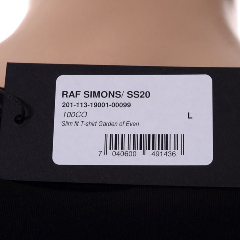 RAF SIMONS ラフシモンズ Garden of Even スリムフィットTシャツ コッ