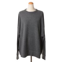 エクストリームカシミヤ extreme cashmere x 丸襟長袖セーター カシミア グレー 正規取扱