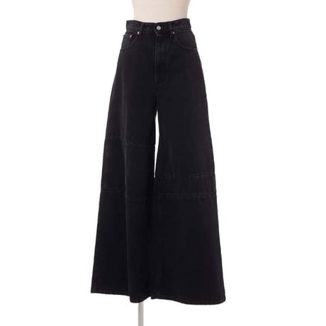 エムエムシックス メゾンマルジェラ MM6 MAISON MARGIELA ディストレスドジーンズ コットン ブラック
