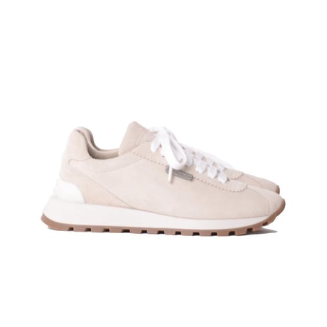 ブルネロクチネリ Brunello Cucinelli ランニングスニーカー スエード アイボリー