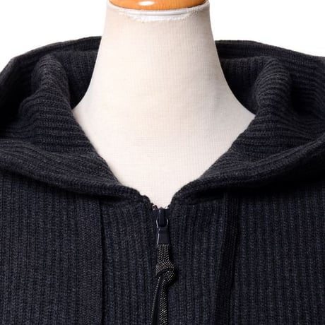 ブルネロクチネリ Brunello Cucinelli フード付きジッパーセーター カシミア ダークグレー