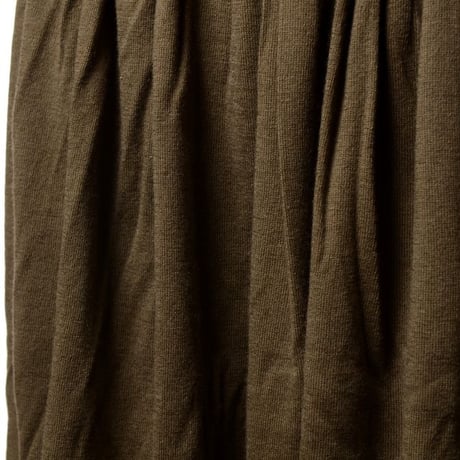 エクストリームカシミヤ extreme cashmere x manyshortロング丈スカート コットンカシミヤ アーミー