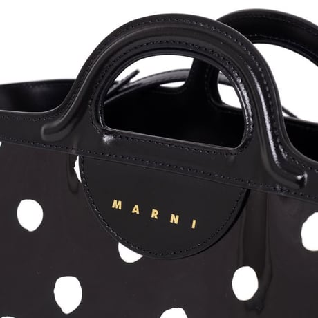 マルニ Marni TROPICALIAスモールショルダーバッグ パテントレザー 水玉