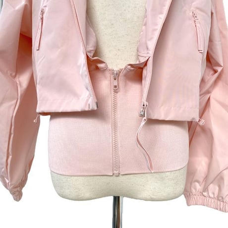 ステラマッカートニー stella mccartney アディダス adidas フード付きトラックジャケット ポリエステル アイスピンク 正規取扱