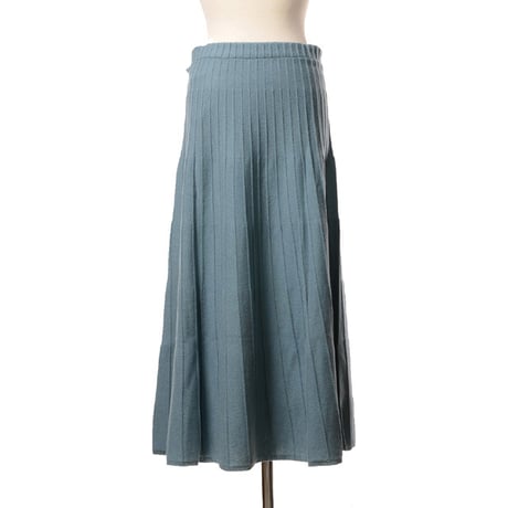 インポートブランド import brand HAWICO Scotland（ホイコ スコットランド）フレアースカート カシミア アイスブルー