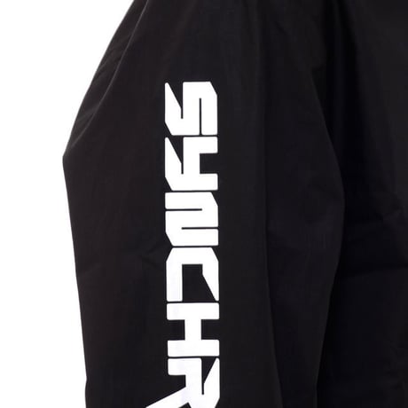 ラフシモンズ RAF SIMONS シャツウィズフッドアンドプリントオンスリーブ・シャツ コットン ブラック