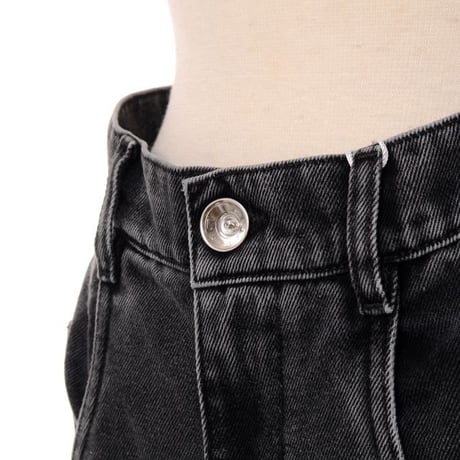 メゾン マルジェラ Maison Margiela スラッシュデティールジーンズ コットン ブラック