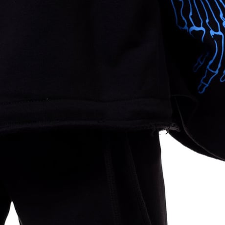 ラフシモンズ RAF SIMONS オーバーサイズドプリンテッドスカーフ コットン ブラック