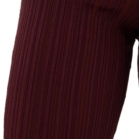 フィロソフィ PHILOSOPHY リブ編みパンツ ジャージー エンジ