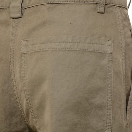 アスペジ ASPESI ハイウエストパンツ コットンリネン カーキ