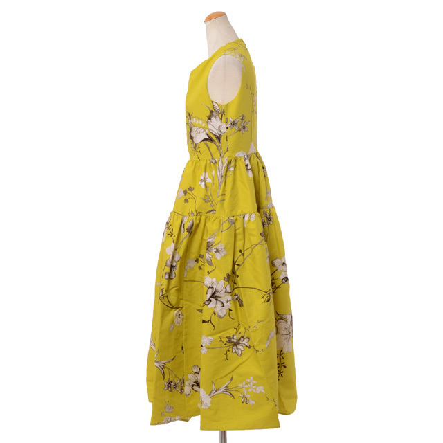 送料込/関税込■ERDEM■花柄コットンシャツドレス アーデム ERDEM エレオノラドレス コットン イエロー | YOKOAUNTY