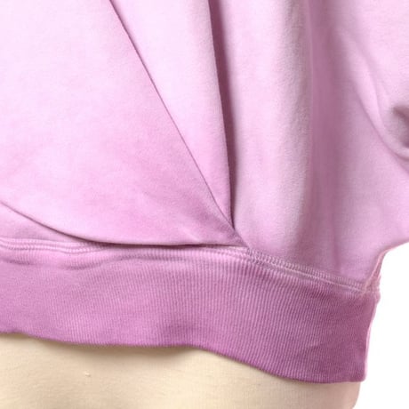 イザベルマラン ISABEL MARANT ショートワイドトレーナー コットンジャージー ぼかし薄パープル