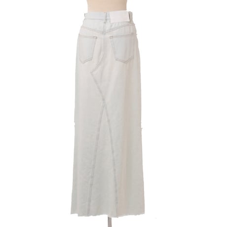 エムエムシックス メゾンマルジェラ MM6 MAISON MARGIELA マキシ丈スカート デニム ライトブルー