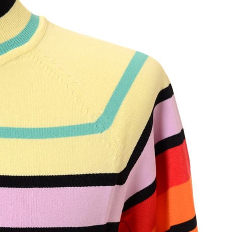 ソニアリキエル SONIA RYKIEL ハイネック半袖セーター ジャージー マルチビタミン