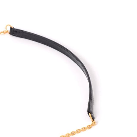 マルニ Marni チェーン付きロングウォレット パテントレザー 水玉